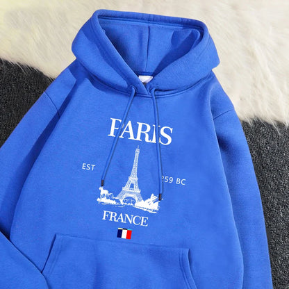 Paris France Eiffel Tower Hoodie