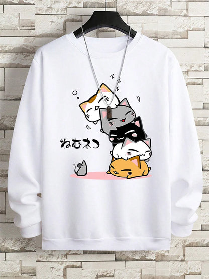 Stacked Sleeping Cats Sweatshirt