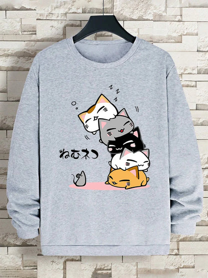 Stacked Sleeping Cats Sweatshirt