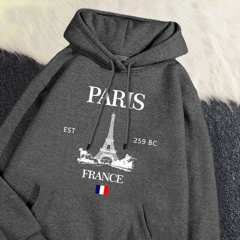 Paris France Eiffel Tower Hoodie