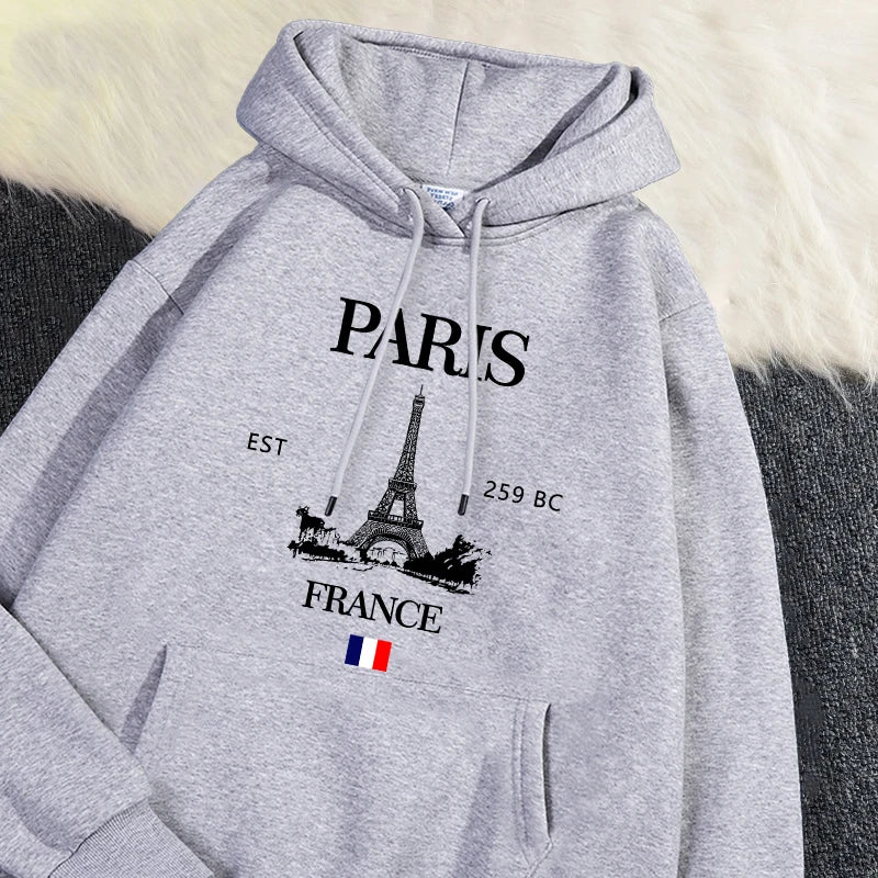 Paris France Eiffel Tower Hoodie