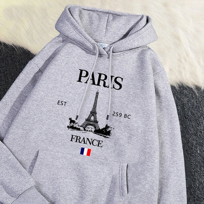 Paris France Eiffel Tower Hoodie