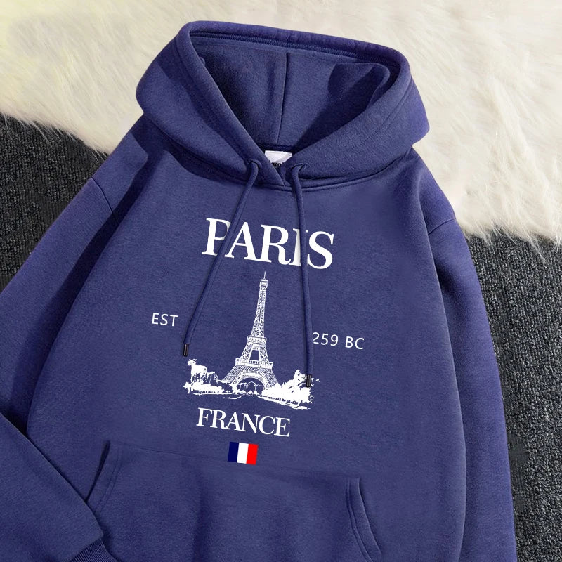 Paris France Eiffel Tower Hoodie