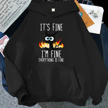 Its Fine I'm Fine Everything Is Fine Hoodie