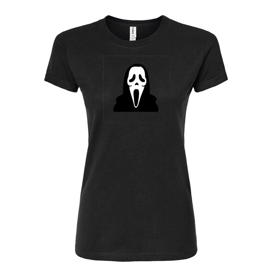 Women's Scream Ghostface Round Neck T-Shirt