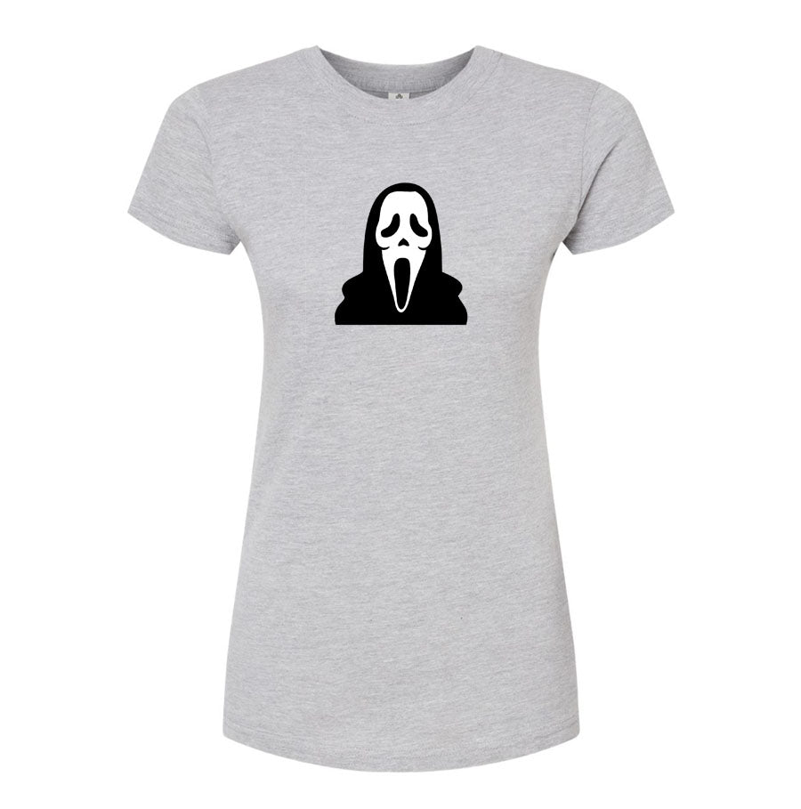 Women's Scream Ghostface Round Neck T-Shirt