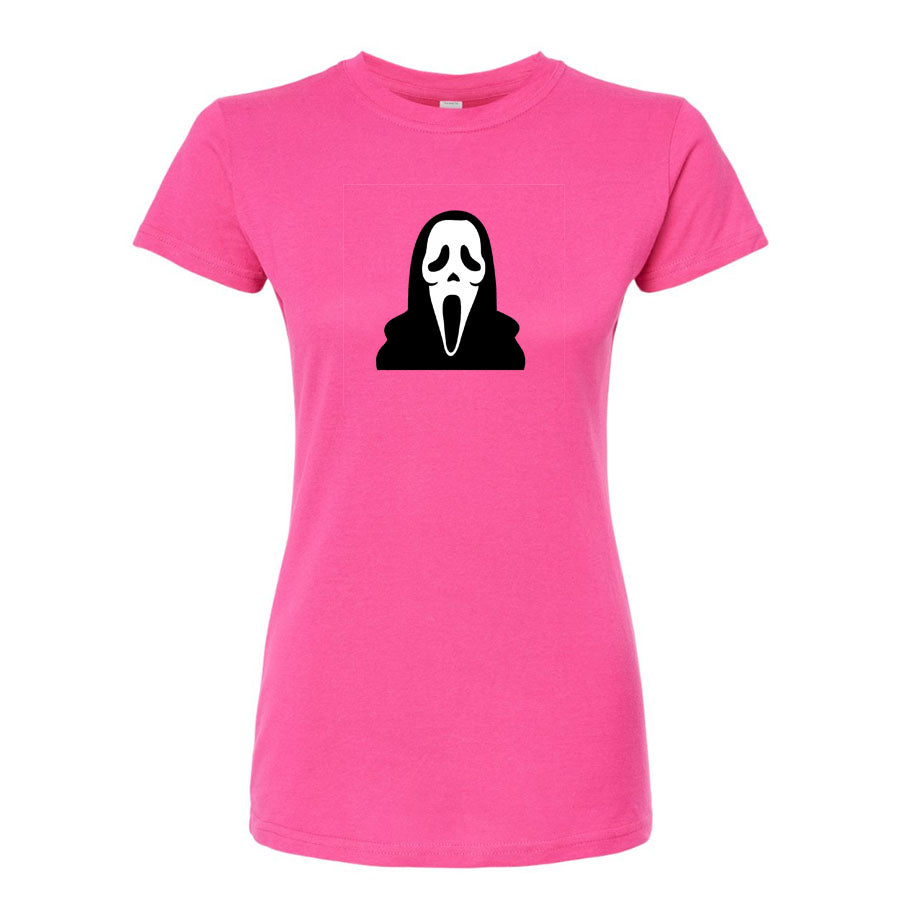 Women's Scream Ghostface Round Neck T-Shirt