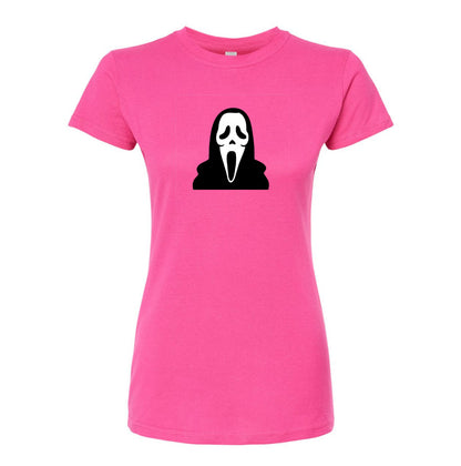 Women's Scream Ghostface Round Neck T-Shirt
