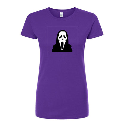 Women's Scream Ghostface Round Neck T-Shirt