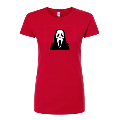 Women's Scream Ghostface Round Neck T-Shirt