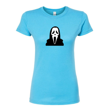 Women's Scream Ghostface Round Neck T-Shirt