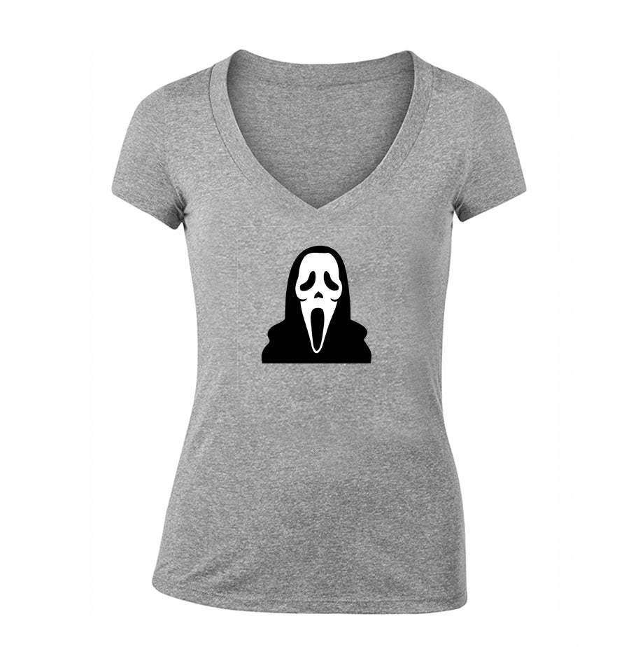 Women's Scream Ghostface V Neck T-Shirt