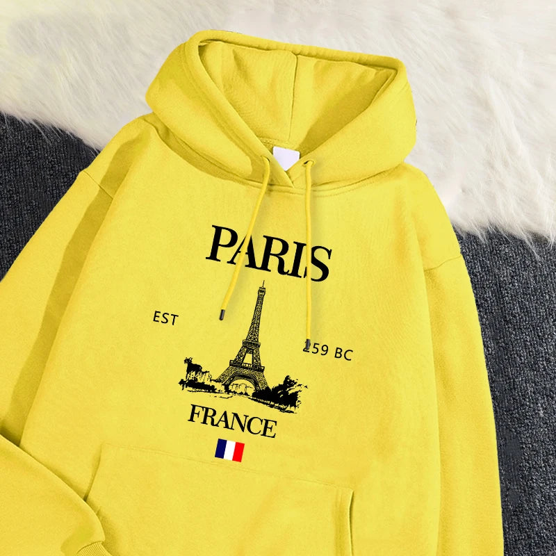 Paris France Eiffel Tower Hoodie