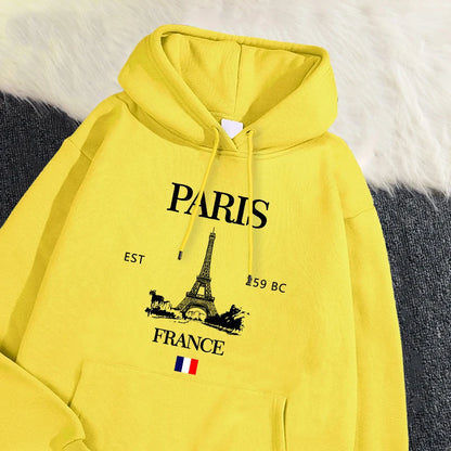 Paris France Eiffel Tower Hoodie