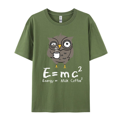 E=MC2 Energy Milk Coffee T-Shirt