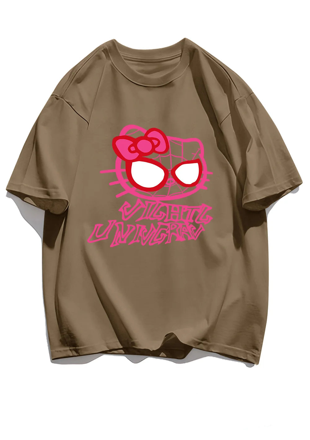Cat Spider Print T-Shirt