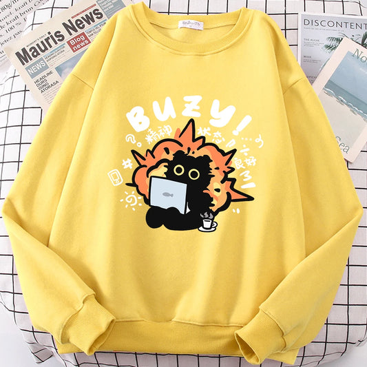 Stable State Fun Buzy Cat Hoodie