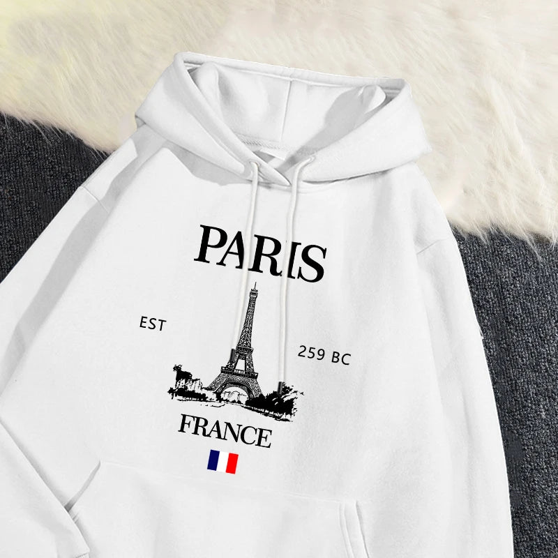 Paris France Eiffel Tower Hoodie