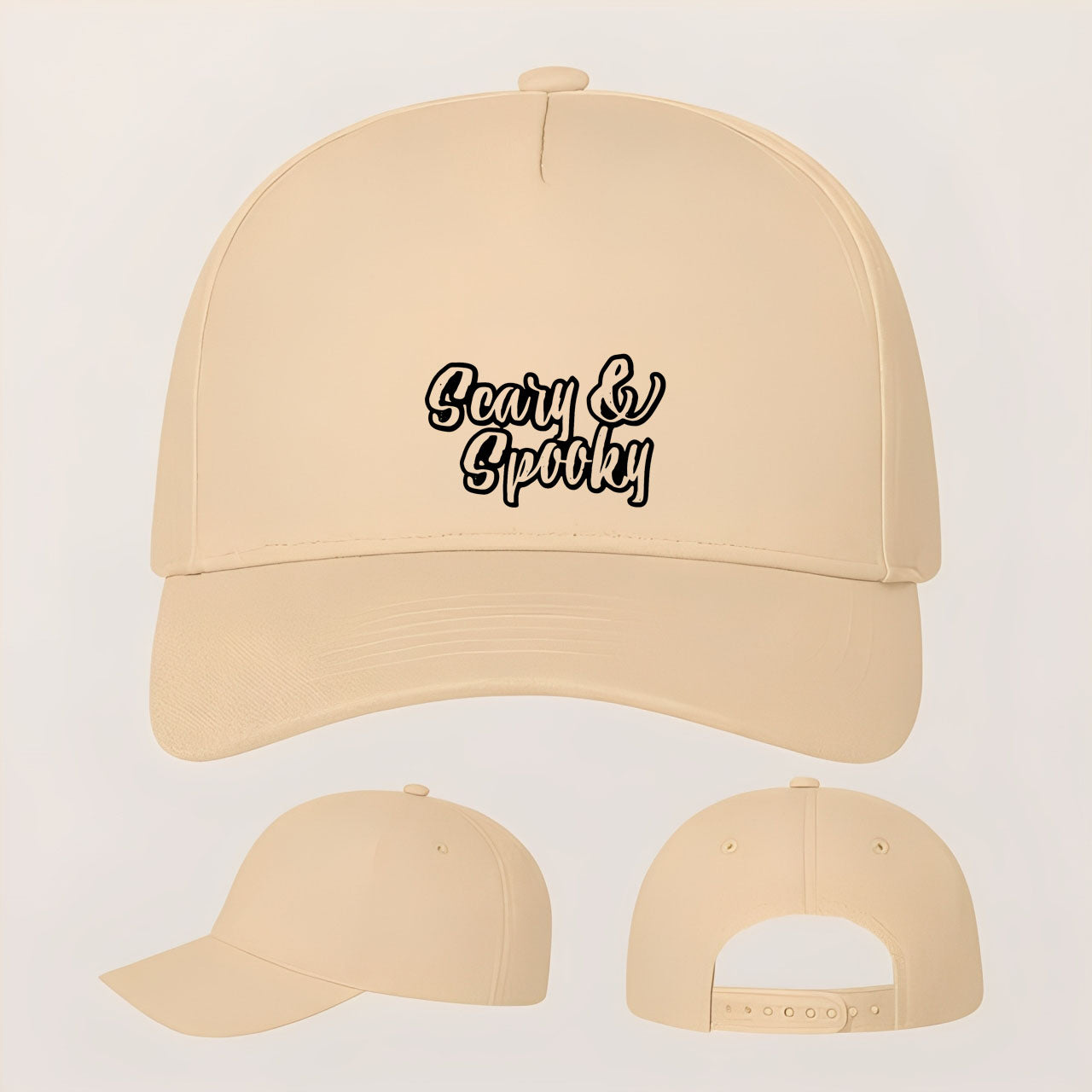 Scary & Spooky Five Panel Twill Snapback Cap