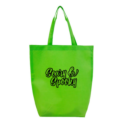 Scary & Spooky Q-Tees - Non-Woven Gusset Bottom Tote - Q1251