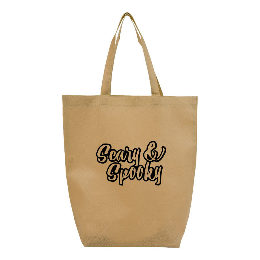 Scary & Spooky Q-Tees - Non-Woven Gusset Bottom Tote - Q1251