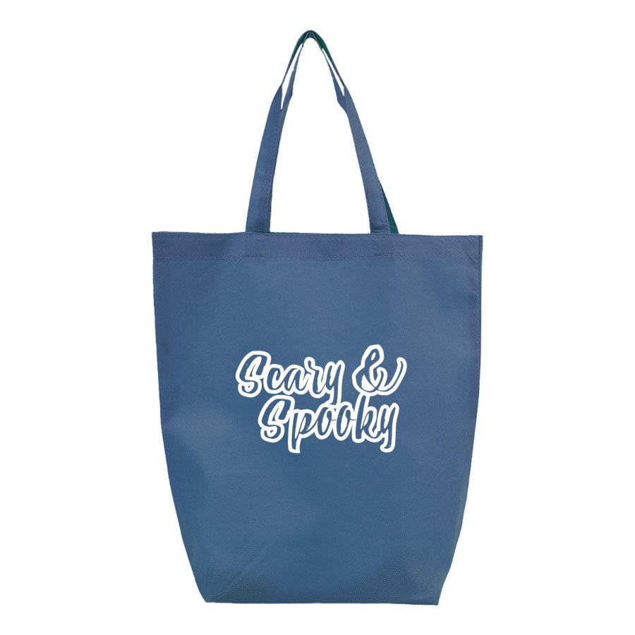 Scary & Spooky Q-Tees - Non-Woven Gusset Bottom Tote - Q1251