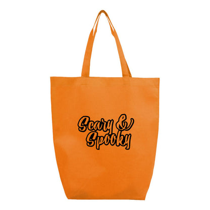 Scary & Spooky Q-Tees - Non-Woven Gusset Bottom Tote - Q1251