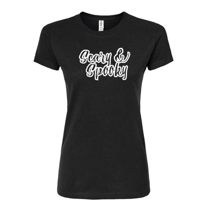 Women's Scary & Spooky Round Neck T-Shirt