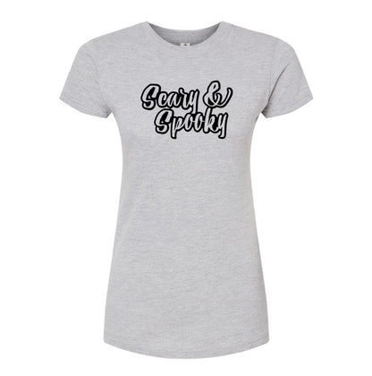 Women's Scary & Spooky Round Neck T-Shirt
