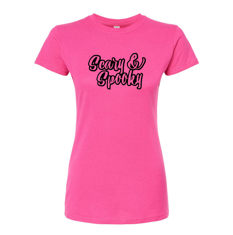 Women's Scary & Spooky Round Neck T-Shirt