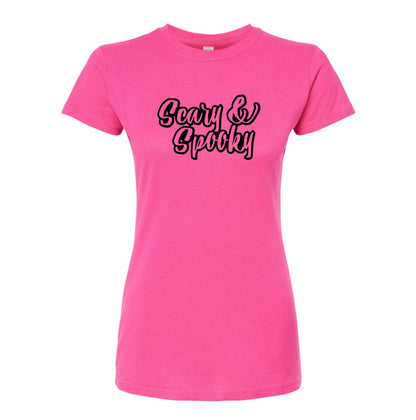 Women's Scary & Spooky Round Neck T-Shirt