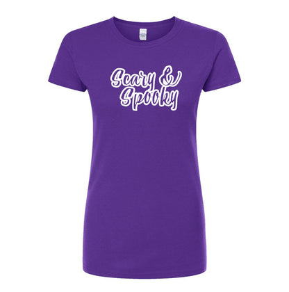 Women's Scary & Spooky Round Neck T-Shirt