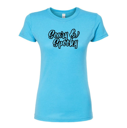 Women's Scary & Spooky Round Neck T-Shirt