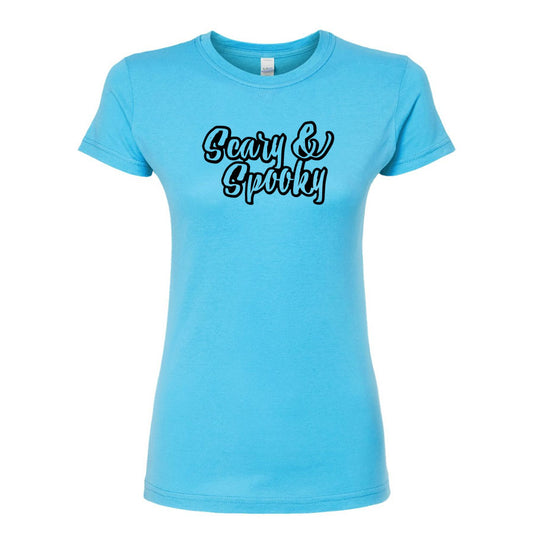 Women's Scary & Spooky Round Neck T-Shirt