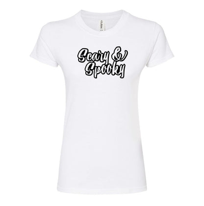 Women's Scary & Spooky Round Neck T-Shirt