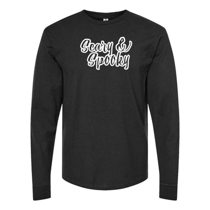 Youth Kids Scary & Spooky Long Sleeve T-Shirt