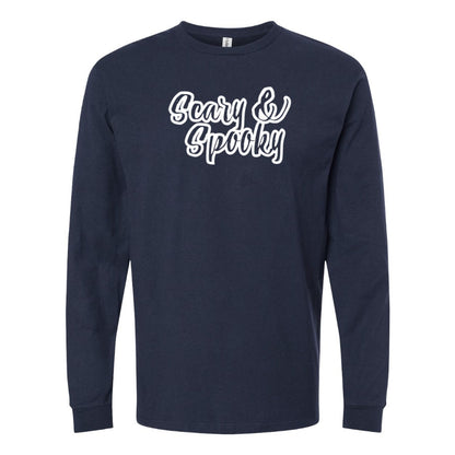 Youth Kids Scary & Spooky Long Sleeve T-Shirt