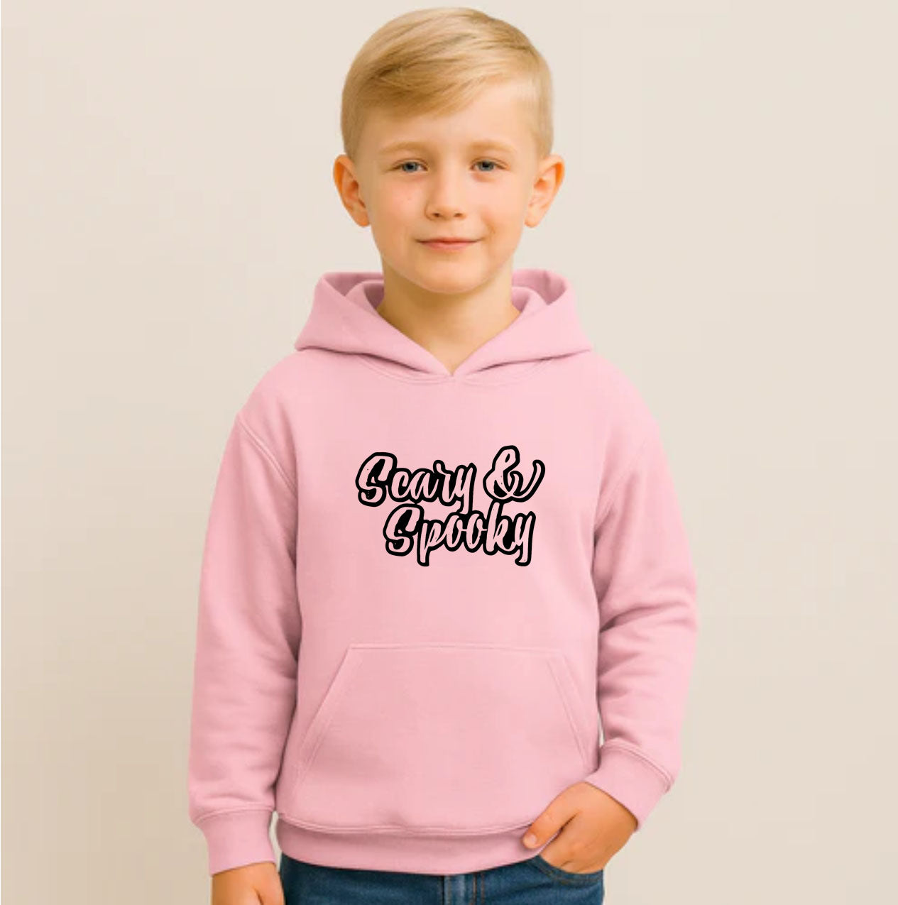 Youth Kids Scary & Spooky Pullover Hoodie