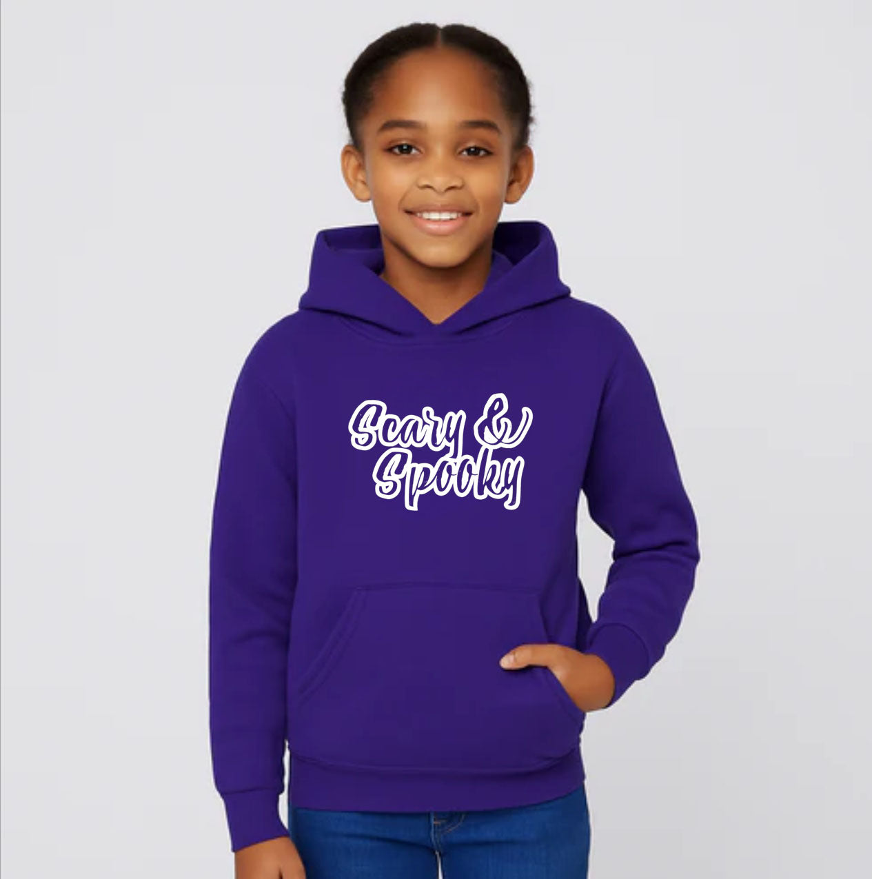 Youth Kids Scary & Spooky Pullover Hoodie