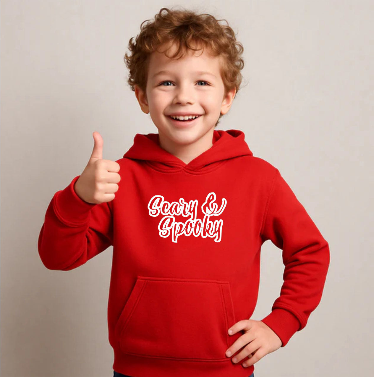 Youth Kids Scary & Spooky Pullover Hoodie