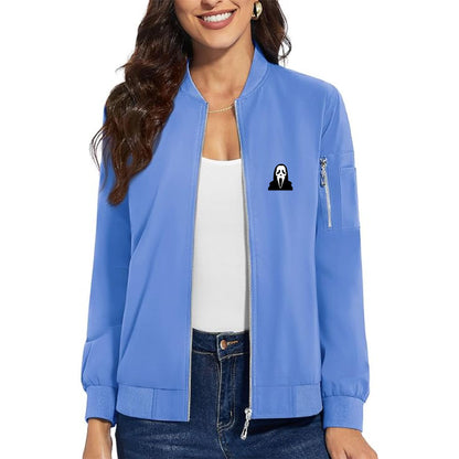 Women's Scream Ghostface Premium Bomber Jacket Outerwear