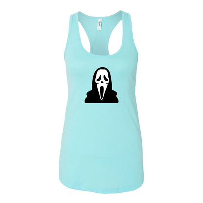 Women's Scream Ghostface Racerback Tank Top
