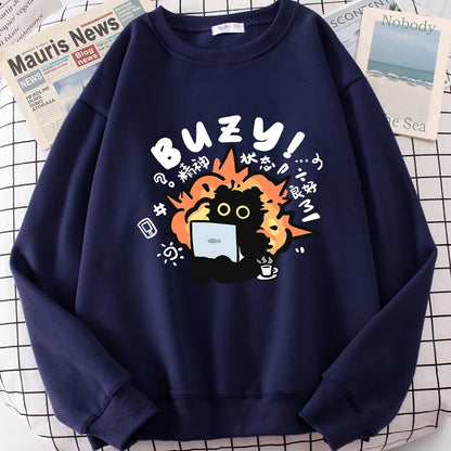 Stable State Fun Buzy Cat Hoodie