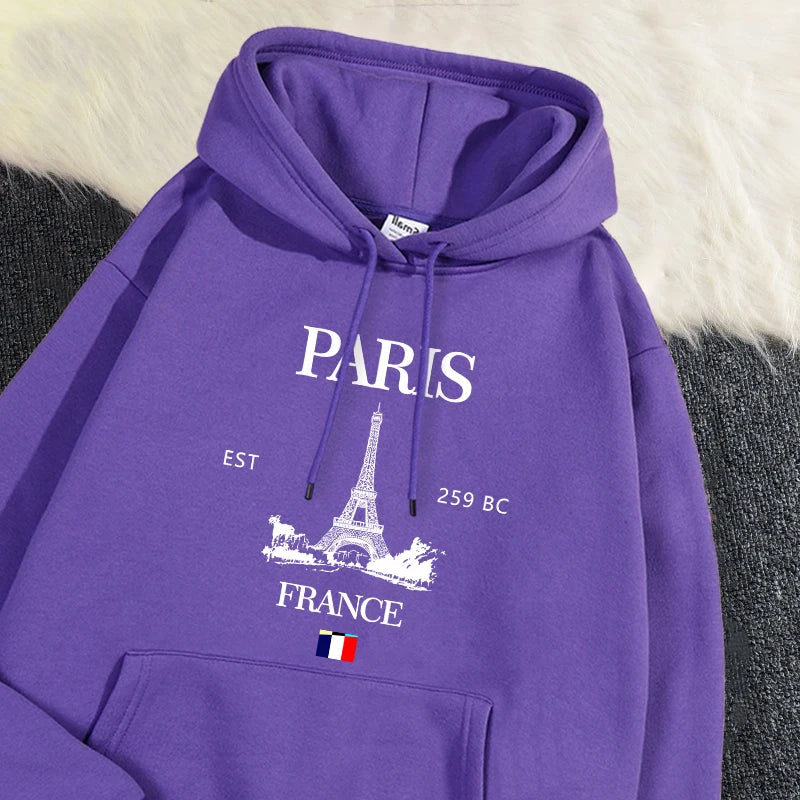 Paris France Eiffel Tower Hoodie