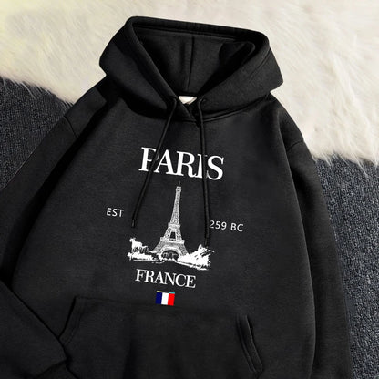 Paris France Eiffel Tower Hoodie