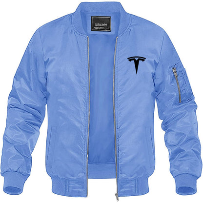 Men's Tesla Lightweight Bomber Jacket Windbreaker Softshell Varsity Jacket Coat