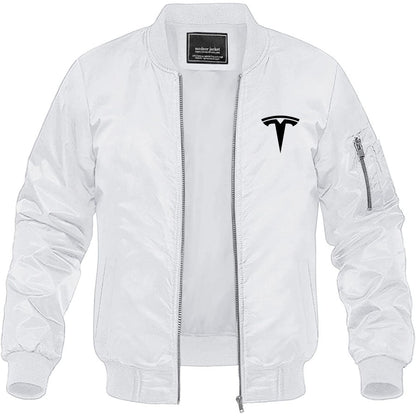 Men's Tesla Lightweight Bomber Jacket Windbreaker Softshell Varsity Jacket Coat