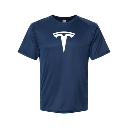 Youth Kids Tesla Polyester T-Shirt
