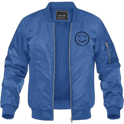 Men's Travis Scott Lightweight Bomber Jacket Windbreaker Softshell Varsity Jacket Coat