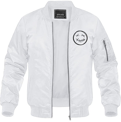 Men's Travis Scott Lightweight Bomber Jacket Windbreaker Softshell Varsity Jacket Coat